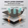 thumbnail image 3 of Funda Asiento Trasero FH Group FB068013 Malla Aire 3D Banco Dividido Universal, 3 of 5
