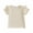 Beige, variant on Bagilaanoe Toddler Baby Girls T-Shirts Solid Color Fly Sleeve Ribbed Tees 12M 18M 24M 3T 4T 5T Kids Summer Casual Tops