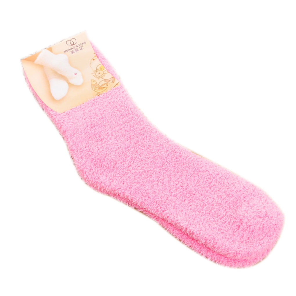 Ladies 2 pack Aqua and Peach Soft Chunky Socks Ideal Gift 