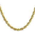 thumbnail image 2 of Solid 14K Yellow Gold 5.7mm Diamond-cut Rope with Lobster Lock Chain - 30", 2 of 8