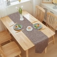 thumbnail image 6 of Yhmxh Cotton Linen Table Runner, 12x 82 Inch Rustic Farmhouse Table Runners, Long Dining Table Runners for Dinner Parties, Wedding, Christmas, Machine Washable & Easy Care Long Table Decoration, 6 of 7