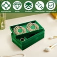 thumbnail image 3 of Jewelry Drawer Organizer Inserts, 12 Pack Stackable Velvet Jewelry Trays for Drawers, Organization Storage Display Case Box for Earring, Necklace, Ring, Bracelet, Watch (Green), 3 of 8