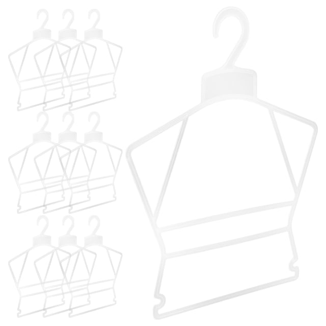 HEALEEP 10Pcs Non Slip Plastic Hangers for Baby Clothes with Scientific Structure
