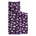 thumbnail image 2 of Unicorn and Rainbow Purple Pattern Teens Toddler Nap Mat with Pillow, Sleeping Mat Bag for Preschool Daycare 50"x20", 2 of 6
