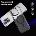 thumbnail image 7 of Protective Case for iPhone 15, Translucent Cover, Shockproof Protection, Non-Yellowing Magnetic Case for iPhone 15, Black, 7 of 7