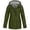 Army Green, variant on Spring Winter Warm Coat Women Solid Rain Jacket Outdoor Plus Size Hooded Raincoat Windproof,Size S-5XL