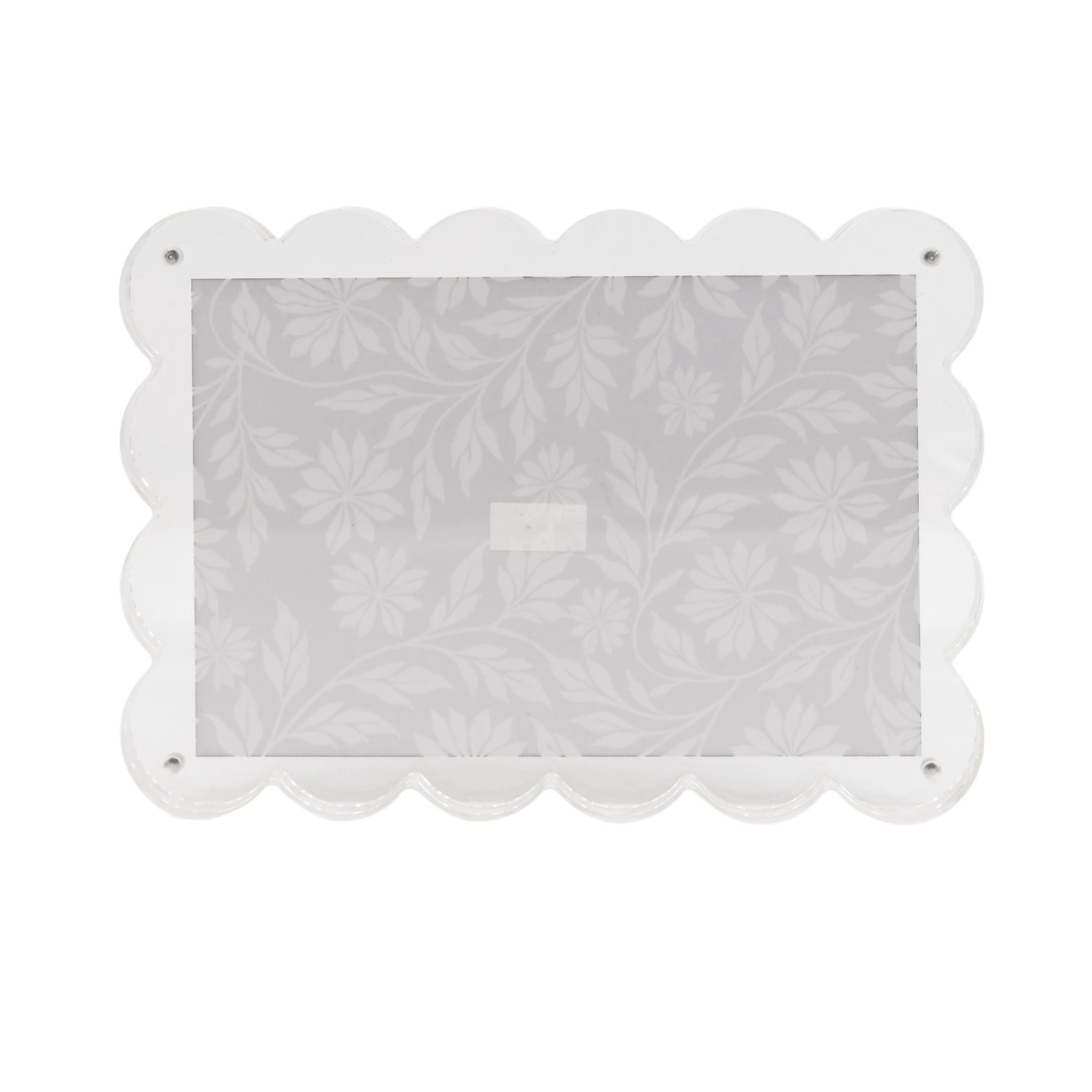 Snap Acrylic Scallop Block Frame for 4x6 Photos