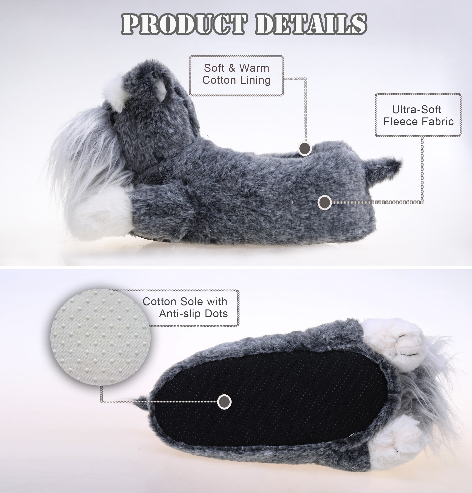 Vinny Dog Novelty Mule Slippers - Wide Fit (E) | Simply Be