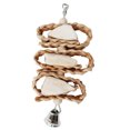 thumbnail image 1 of Parrot Chew Toy Natural - Hanging Grass Bird Cage Toy Parrot Swing Toy with Bell, 1 of 4