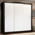thumbnail image 1 of Ropero Closet Madesa Lyon Plus 3 Puertas 4 Cajones Negro, 1 of 11