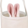 thumbnail image 2 of Cestas De Conejo De Pascua Paquete de 5 bolsas de Pascua con orejas de pie para Pascua para niños orejas rosadas B Sywqhk Libre de BPA, 2 of 2