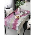 thumbnail image 6 of Pink Coastal Table Cloth, Summer Beach Nautical Abstract Art Waterproof Tablecloth for Rectangle Tables, Reusable Washable Fabric Table Cover for Restaurant Kitchen Dining Tables 54"x108", 6 of 6