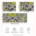 thumbnail image 2 of Yayeee Pillowcase Standard Size Set of 2 Satin Wrinkle Resistant Pillow Case, Beige Flower Pattern, 2 of 8