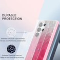 thumbnail image 6 of Dteck for Samsung Galaxy S24 Ultra Case with Screen Protector+Camera Protector, MIL-Grade Drop Protection Stylish Pattern Slim Shockproof Phone Cover for Galaxy S24 Ultra,Rose, 6 of 10