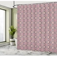 thumbnail image 4 of Ambesonne Geometric Shower Curtain, Floral Eastern Motifs, 69"Wx75"L, Pale Orange Mauve Coral, 4 of 4