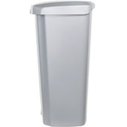 Hefty Kitchen Trash Can, 12.1 Gallon Plastic Step Garbage Bin with Soft Close Foot Pedal Lid, Gray