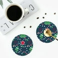 thumbnail image 5 of Balery 6 Pcs Christmasleather Coasters Set, Drink Table Cup Coasters For Living Room Kitchen Coffee Decor, 5 of 9