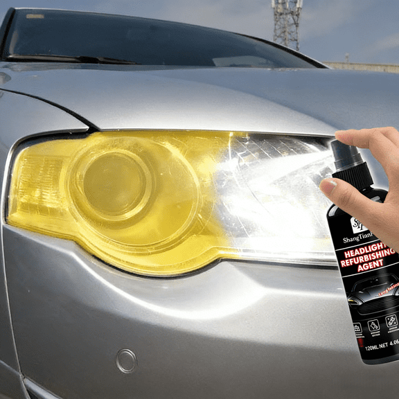 Car Headlight Restoration Kit, Headlight Cleaner No Polishing Grinding Fast Renovate Maintenance Repair Care Set For Auto Headlight Restoration,120ML