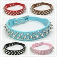 thumbnail image 4 of Correa Cuello Perro Collar Seguridad Animal Doméstico Remache Cuero Complimentos Duraduro - Negro, XL Black_XL Salvador Collar del remache del gato del perrito del animal doméstico, 4 of 6