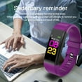 thumbnail image 3 of HOPDAY Fitness Tracker GW565D Heart Rate & Sleep Monitor Unisex Purple Smart Wristband, 0.96'', 3 of 6
