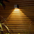 thumbnail image 4 of Fiudx Aplique Solar de Pared, Diseño Moderno En Negro, Iluminación Vertical, Decoración Exterior Impermeable, Iluminación para Caminos de Jardín, Fácil Instalación, Luz Cálida y Colorida, Tamaño 8 X, 4 of 6