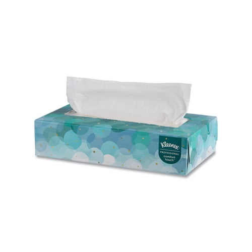 White Facial Tissue 2-Ply, White, Pop-Up Box, 100 Sheets/Box