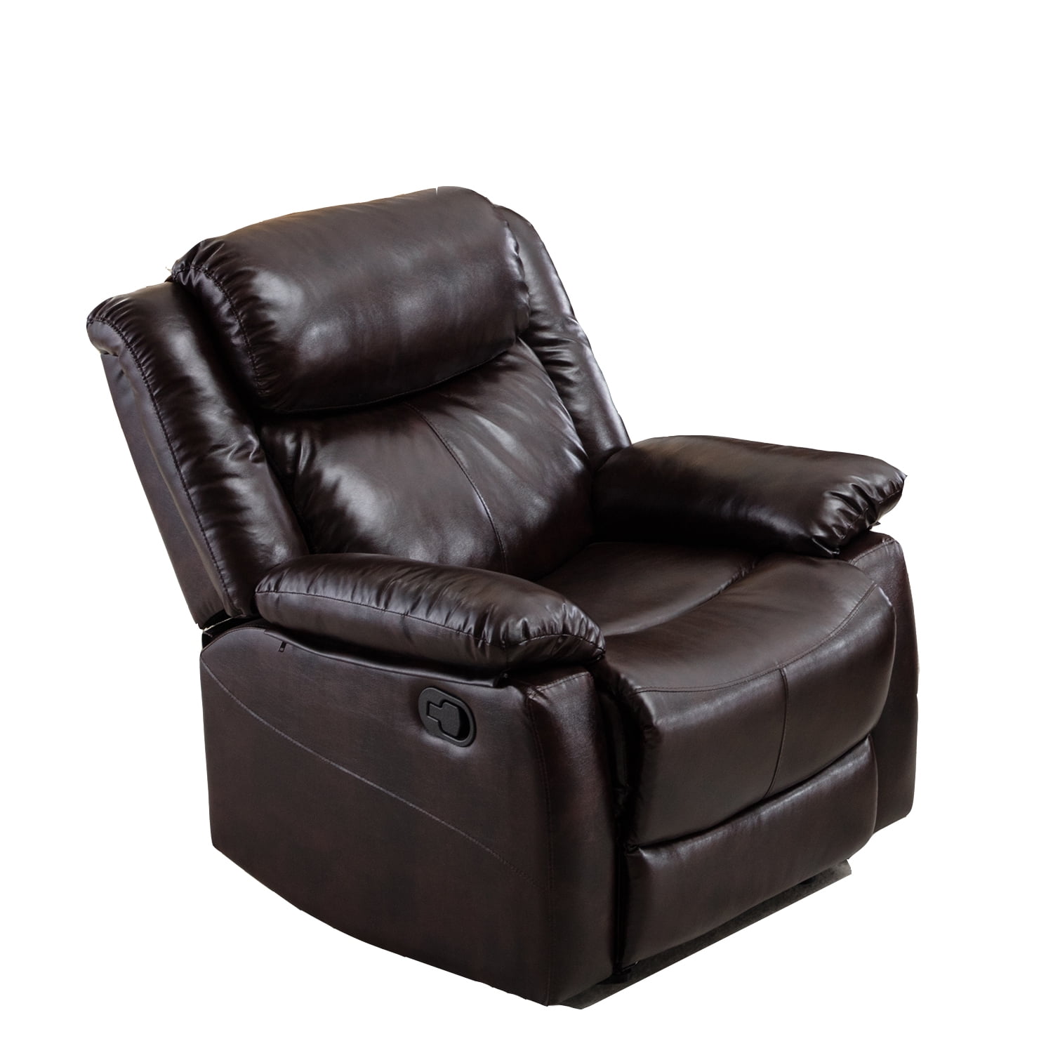 Kepooman Brown PU Leather Heated Massage Recliner Chair with 8 Vibration Points for Living Room Kepooman Brown PU Leather Heated Massage Recliner Chair with 8 Vibration Points for Living Room