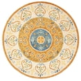 thumbnail image 5 of SAFAVIEH Novelty Lakisha Bordered Area Rug, Rust/Ivory, 3' x 3' Round, 5 of 5
