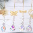 thumbnail image 4 of Atrapasueños de cristal colorido con diseño de mariposa, accesorio para espejo retrovisor de coche, regalo de condolencia listo para regalar, 4 of 5