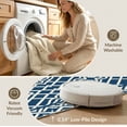 thumbnail image 5 of ODIKA 8'x10' Washable Area Rug Non-Shedding, Easy Care, Front Ornamental Door Grid Featuring Repeating Entrance Bedside for King Size Bedroom Under Bed, Master Suite, 5 of 7