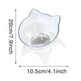 thumbnail image 6 of 4.1*7.9 Inch Tilted Raised Posture Cat Food Bowl Neck Protection Anti Vomiting 15 Degree Elevated Slanted Stand Pet Bowls for Cats and Small Dogs, 6 of 8