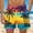 Multicolor 3, variant on Men's Swim Trunks Athletic Bathing Quick Dry Drawstring Elastic Waist Beach Shorts with Pockets Multicolor 3 XL