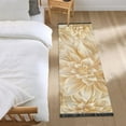 thumbnail image 6 of Gold Flower Runner Rug 2'x6' Hallway Area Rugs Vintage Non Slip Entryway Runner Carpet with Tassels Living Room Bedroom, 6 of 8