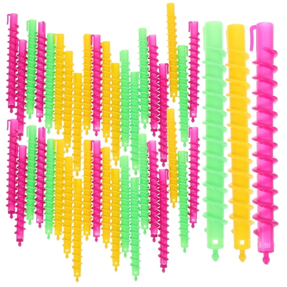 HEANUJJ 100pcs Curling Rods for Hair Braids Hairdressing Tools Assorted Color
