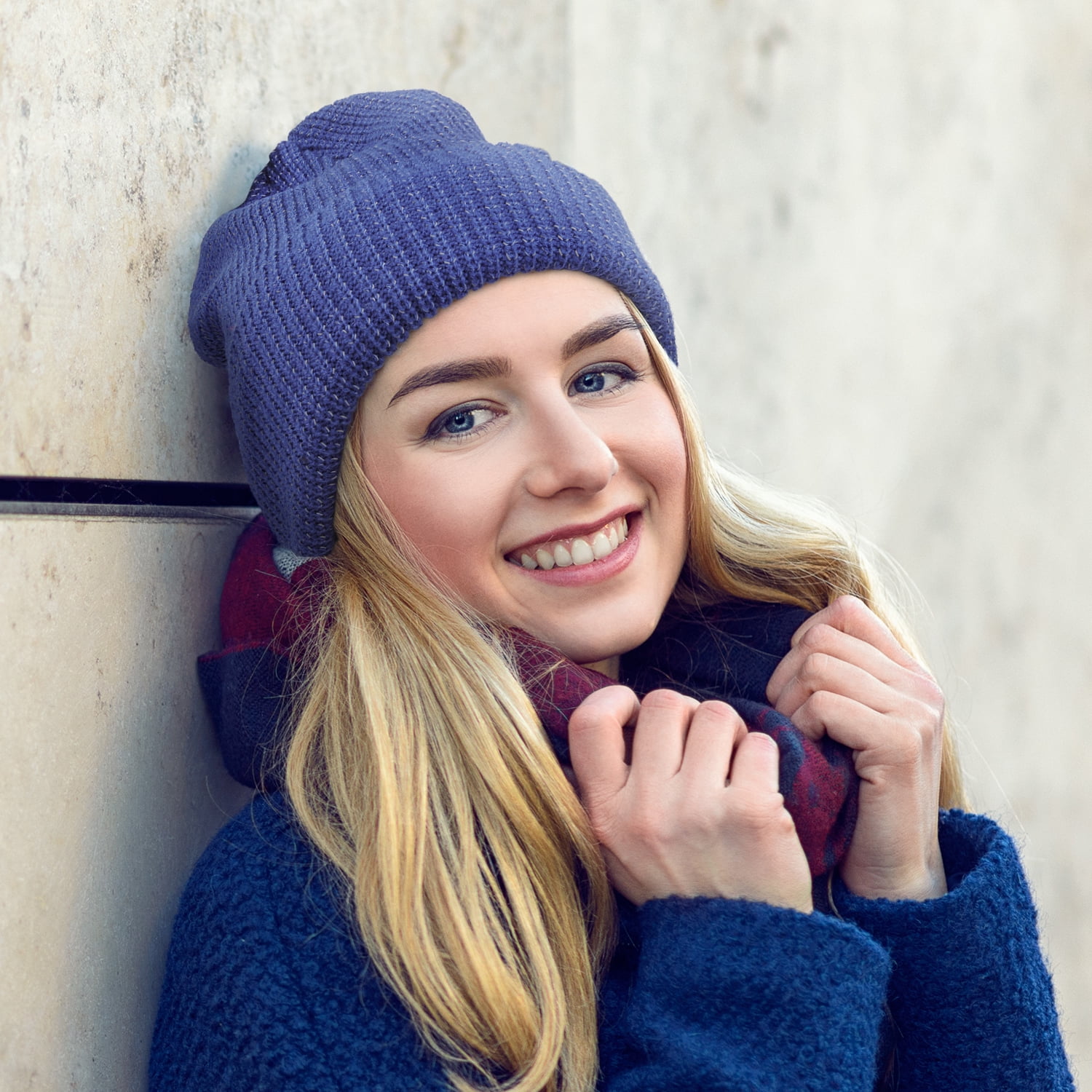 reflective running beanie