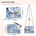 thumbnail image 7 of Pzuqiu Blue Cat Women Leather Crossbody Bag Lightness Craftsmanship Quilted Crossbody Purse for Women with Chain Strap Functional Fashion for Party and Special Occasions, 7 of 7