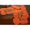thumbnail image 2 of DII Modern Style Fabric Embroidered Pumpkin Placemat in Orange (Set of 4), 2 of 5