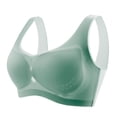 thumbnail image 1 of Ropa interior sin costuras de seda de hielo de verano para mujer, pecho grande, pequeño, inalámbrico, antiflacidez, talla grande, sujetador de espalda de belleza, estilo chaleco, 1 of 1