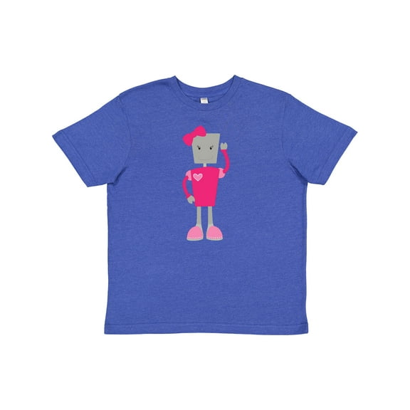Inktastic Cute Robot, Funny Robot, Girl Robot, Pink Robot Youth T-Shirt