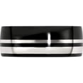 thumbnail image 4 of Black Ti & Sterling Silver 9mm Polished Band, 4 of 5