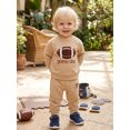 thumbnail image 4 of Toddler Baby Boy Football Outfit Game Day Pullover Sweatshirt Pants 3 6 12 18 24 Months 2T 3T 4T, 4 of 8