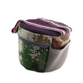 thumbnail image 4 of Taburete de jardín portátil, asiento de camping, ligero y portátil, con bolsa, reposapiés versátil, silla para desherbar, para césped, deportes al Rojo, 4 of 8
