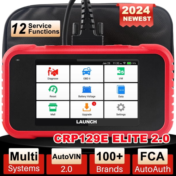 Escáner de diagnóstico LAUNCH CRP129E V2.0 OBD2 2024 Elite 4 Systems