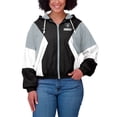 thumbnail image 4 of Women's WEAR by Erin Andrews  Black Las Vegas Raiders Color Block Full-Zip Windbreaker Jacket, 4 of 5