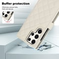 thumbnail image 4 of Case Wallet for Samsung Galaxy S23 Ultra, [Wristlet & Crossbody Strap] RFID Blocking 5 Card Slots Stand [Shockproof TPU Shell] PU Leather Magnetic Flip Cover Compatible with S23 Ultra, White, 4 of 9