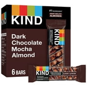 KIND Gluten Free Dark Chocolate Mocha Almond Snack Bars, 1.4 oz, 6 Count