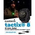 thumbnail image 4 of Garmin tactix 8 51mm Solar Edition Smartwatch with Applied Ballistics Ultralight Solver and Built-In Flashlight (Black), 4 of 4