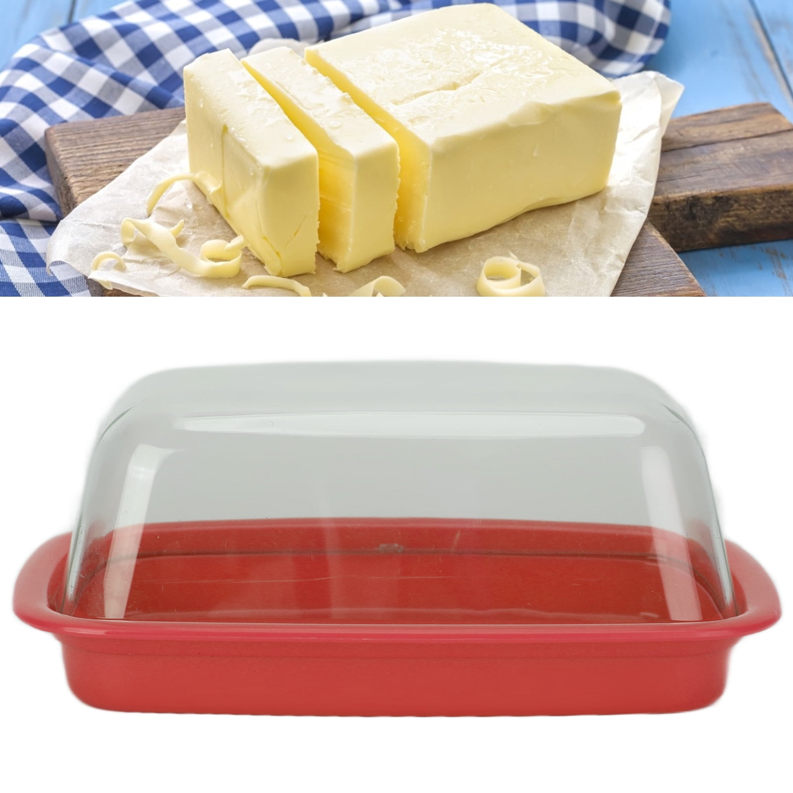 Butter Storage Box, Preservation Large Capacity PP+PC Butter