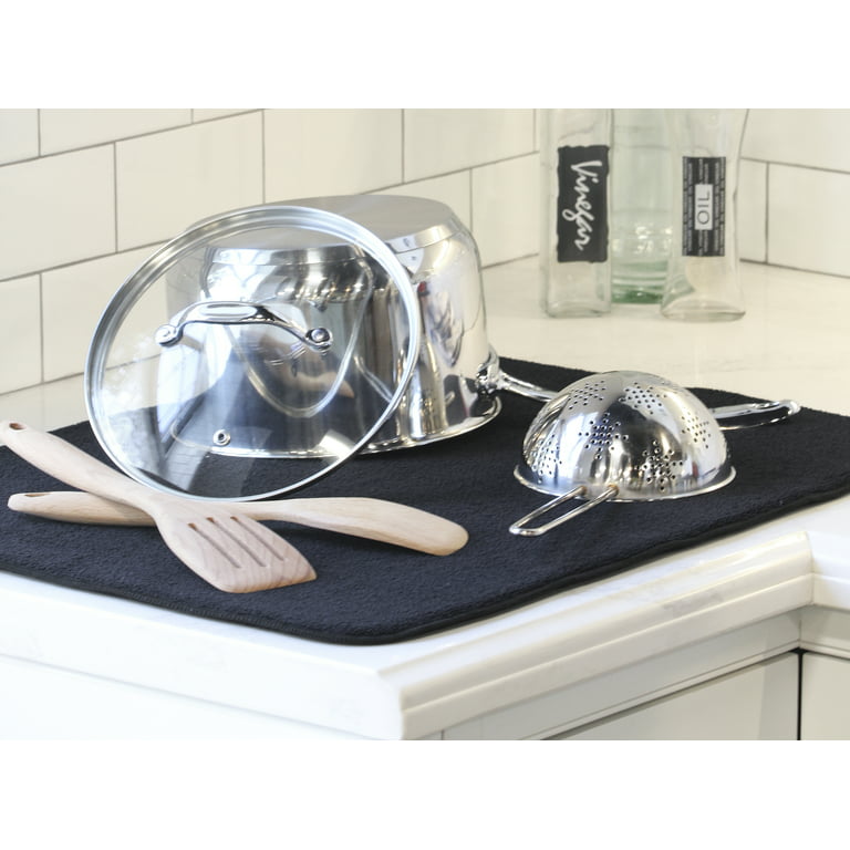 Kitchen Basics 554301 Dish Drying Mat XL Black