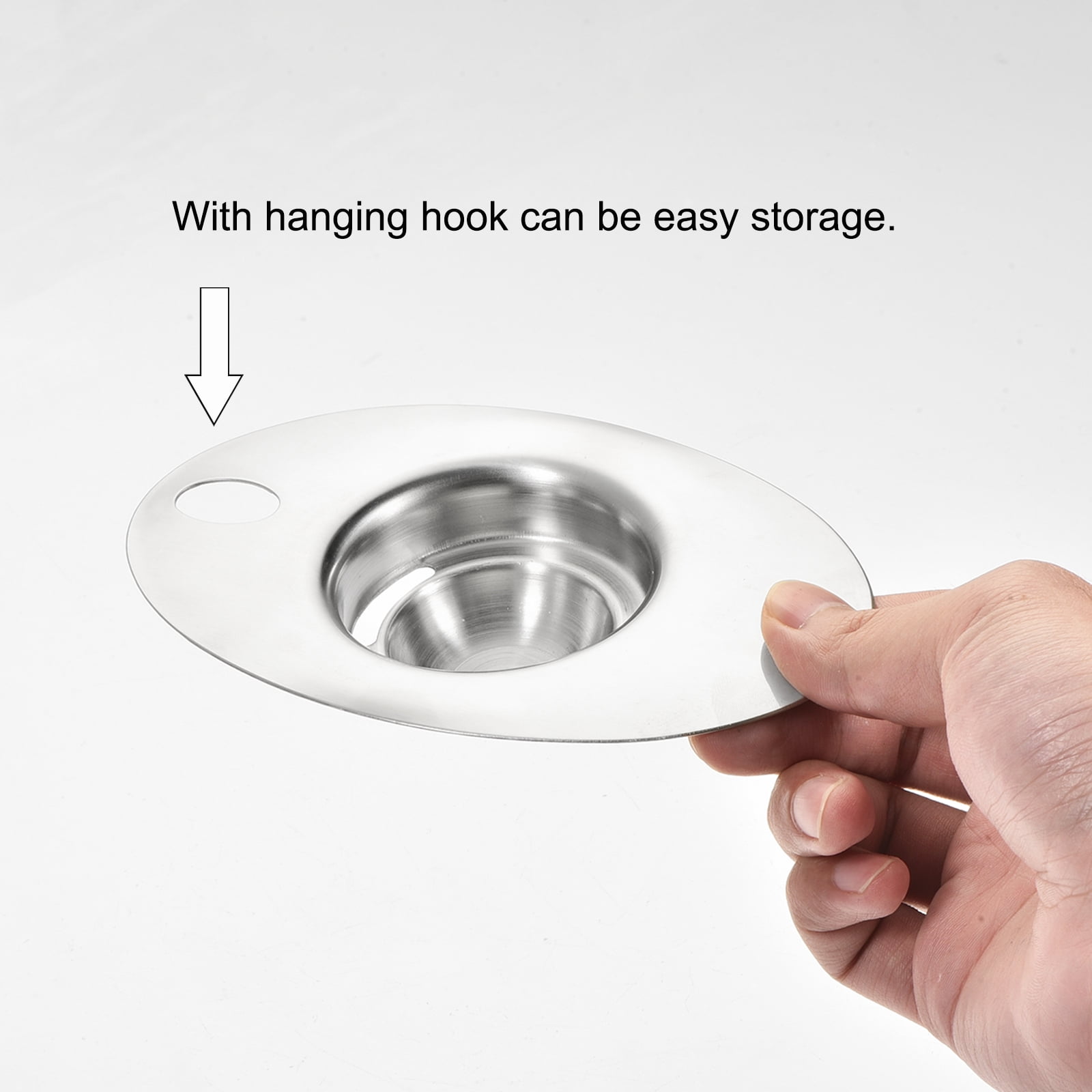 Unique Bargains Egg Separator Stainless Steel Kitchen Cooking Tool Egg Shape